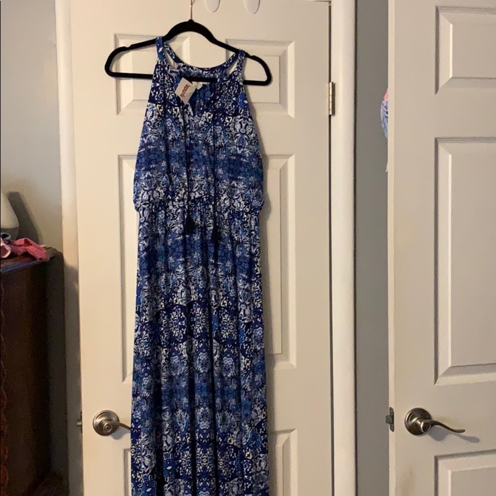 NWT Artisan NY Blue Maxi Dress
